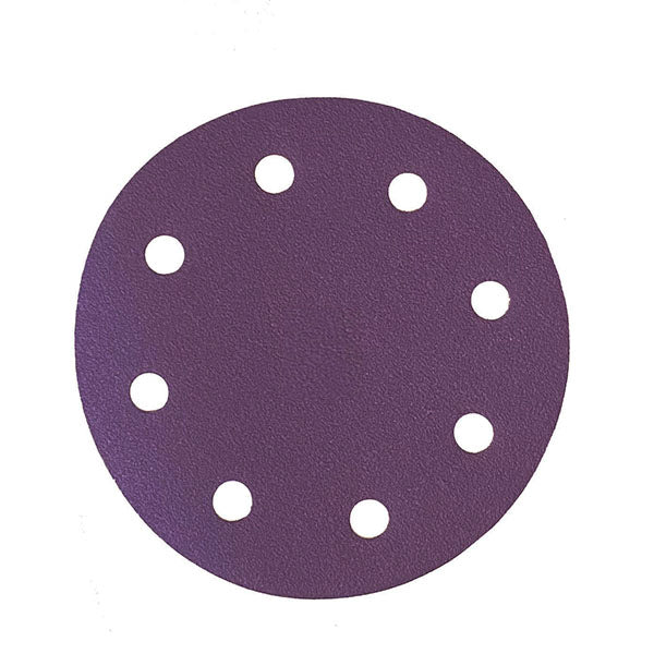 TRADEgear XP 125mm Purple 8-hole Abrasive Disc - 50 PACK - TradeGear